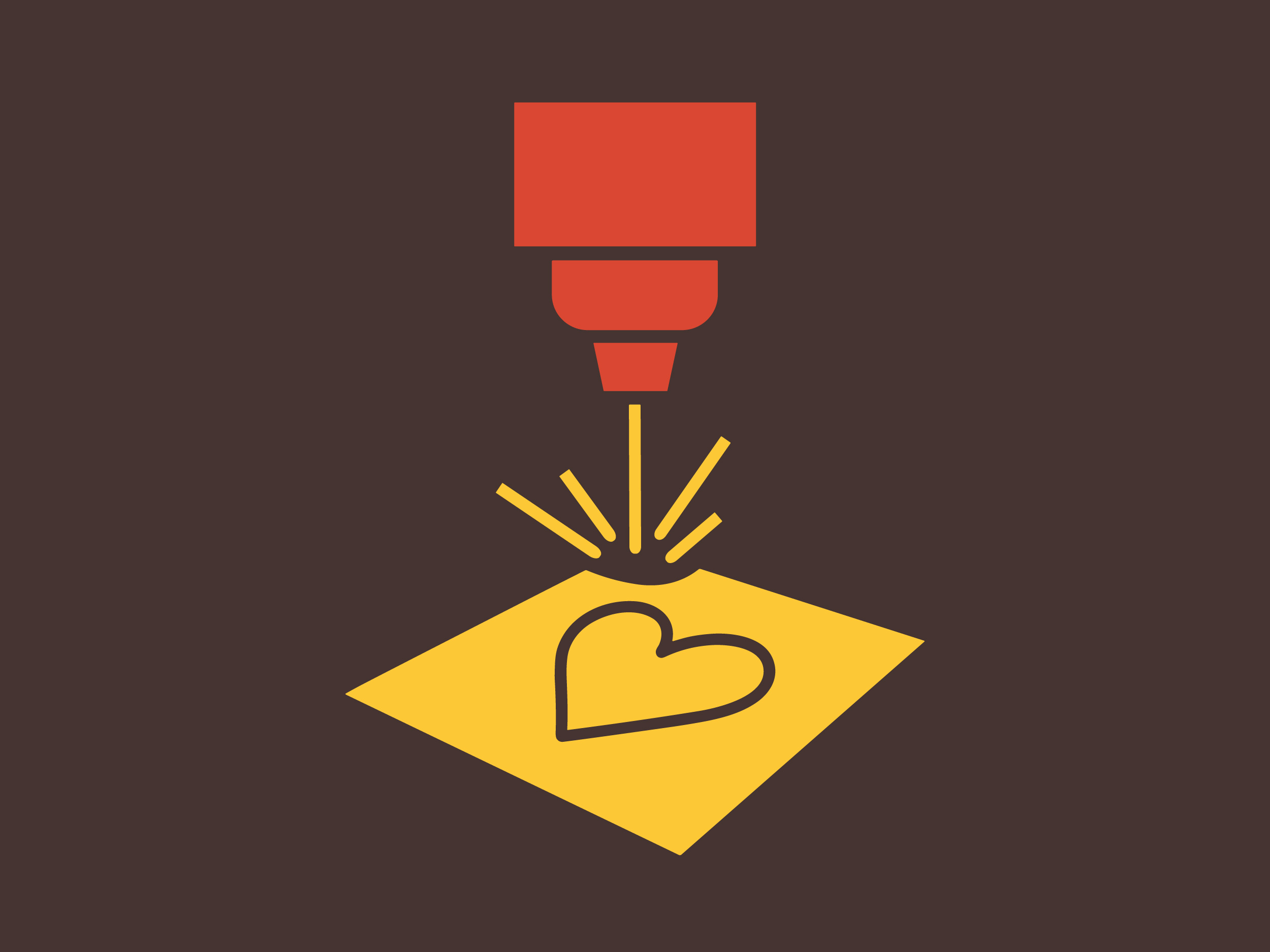 Laser schneidet Holz